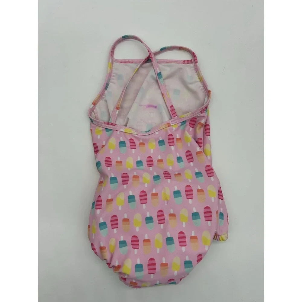 Green Sprouts Girls Pink Popsicle One Piece Diaper 12 Months 18-22 Pounds